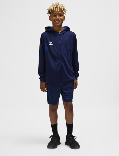 Hummel Hmlauthentic Pl Zip Hoodie Kids Blue 164 Hummel Hmlauthentic Pl Zip Hoodie Kids Blue 164