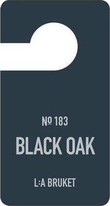 L:A Bruket Fragrance tag Black Oak