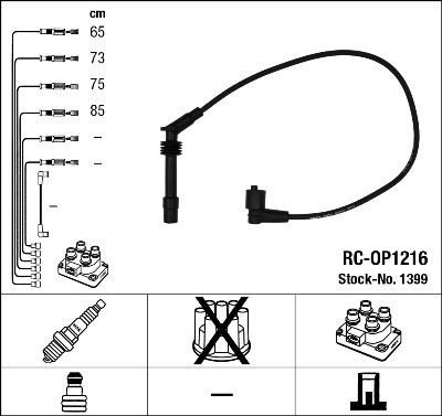 Tennplugg kabelsett NGK 1399