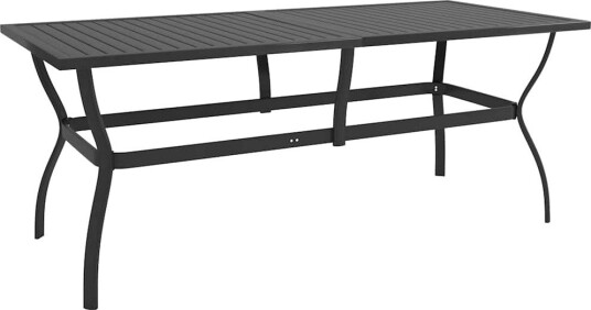 vidaXL Hagebord antrasitt 190x80x72 cm stål