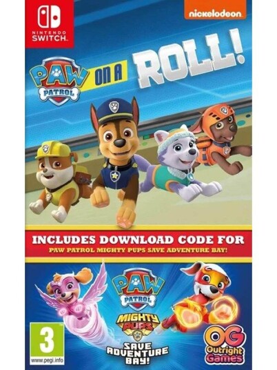 Paw Patrol: On a roll / Mighty Pups Save Adventure Bay Bundle (Switch)