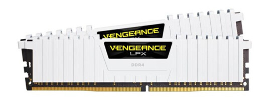 Corsair Vengeance LPX 16 GB DDR4 3200 MHz RAM med CL16 - Hvit