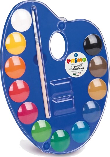 Primo Watercolour Palette 12 Pcs S Artist Blue ONE SIZE Primo Watercolour Palette 12 Pcs S Artist Blue ONE SIZE