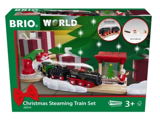 BRIO Julesett med dampende tog 36014