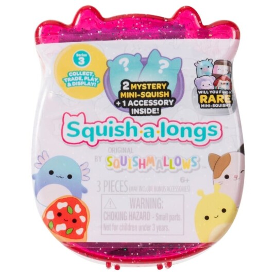 Squishmallows 2,5 cm Assorterte Squish-a-longs 2-pakning - Multi