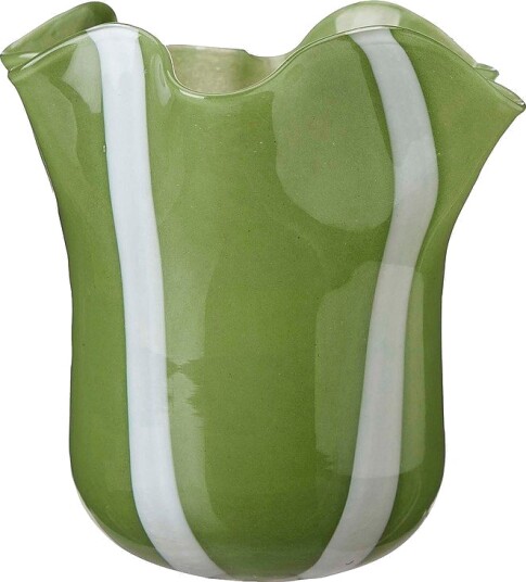 Wikholm Form Nilea Vase stripe Grønn