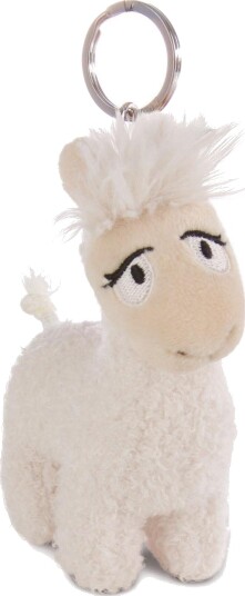 Nici Plysj Nøkkelring Bamse 10cm Lama Lady Nici Plysj Nøkkelring Bamse 10cm Lama Lady