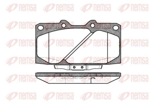 Bremseklosser REMSA 0599.04 Bremseklosser REMSA 0599.04