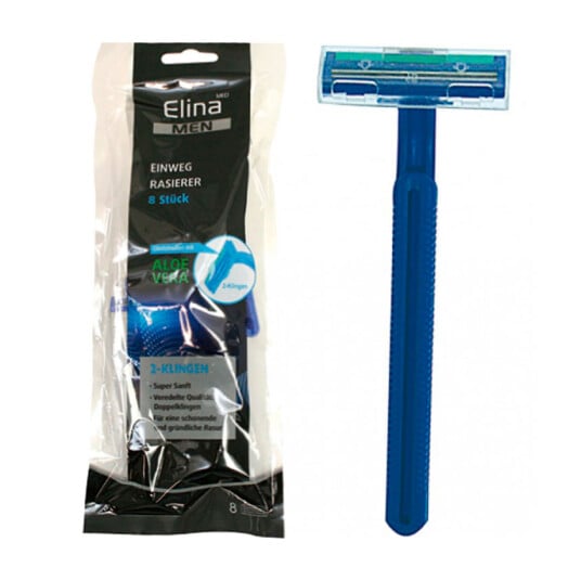 Engangsskraper Aloe Vera Elina Menn 8 stk.