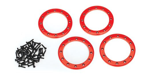 Traxxas 8168R Alu Beadlock Rings 2,2" Red 4 Traxxas 8168R Alu Beadlock Rings 2,2" Red 4