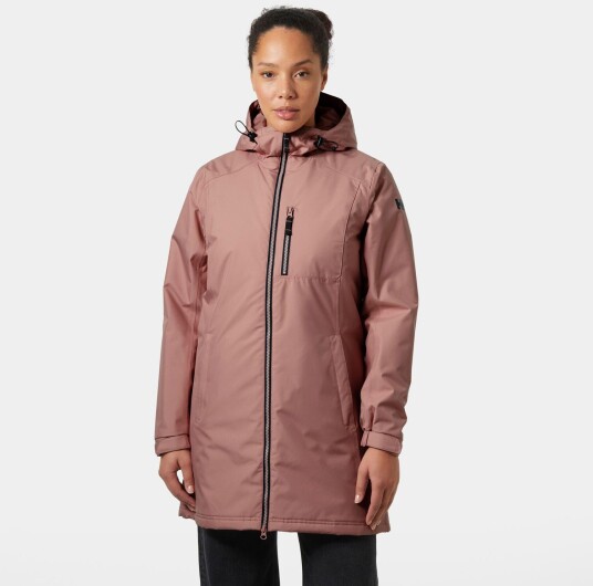Helly Hansen Dame Lang Belfast Isolert Vinterjakke Rosa XS