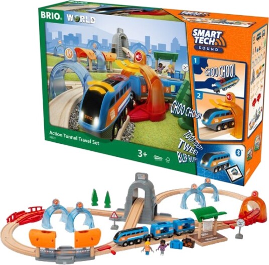 Brio Action Tunnel Travel Set Smart Tech Sound