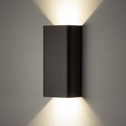 Euluna Vegglampe Bergen mørk grå metall 23 cm høy GU10 Euluna Vegglampe Bergen mørk grå metall 23 cm høy GU10