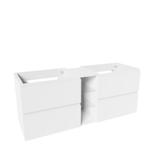 Vikingbad MIE 140DBL GH Servantskap fingergrep hvit matt