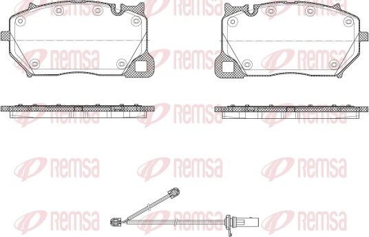 REMSA 1743.00 Bremseklosser REMSA 1743.00 Bremseklosser