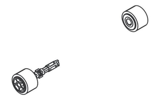 Brother - paper pull-in roller assembly