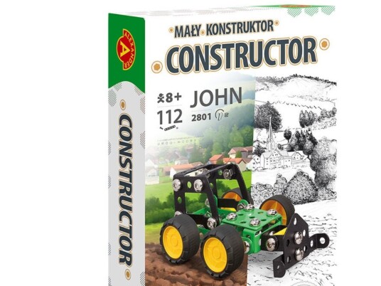 Traktor Metal Konstruktionsbyggesæt John Traktor Metal Konstruktionsbyggesæt John