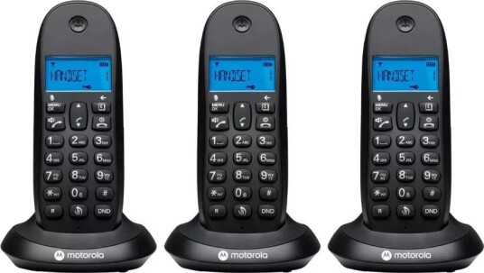Motorola C1003CB+ TRIO Trådløs Hjemmetelefon Svart