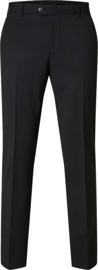 Selected Slmslim Theo Wool Blend Trs Flex Noos Black 48