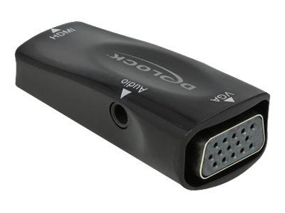 Delock video adapter - HDMI / VGA / lyd