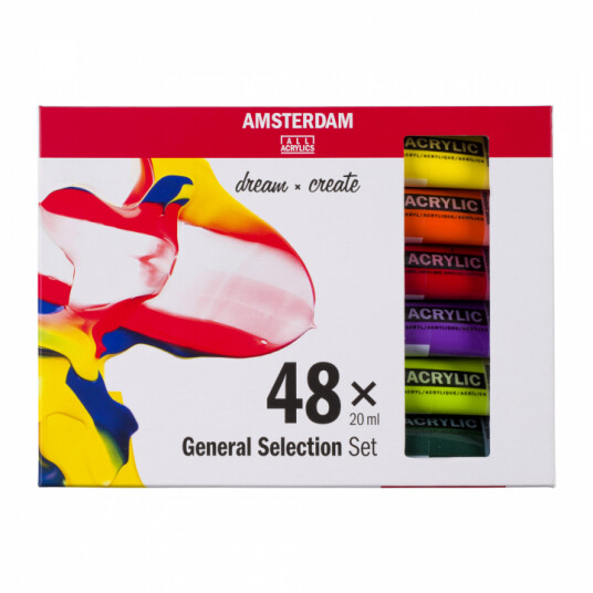 Amsterdam Akrylfarge Standard Set 48 x 20 ml Amsterdam Akrylfarge Standard Set 48 x 20 ml