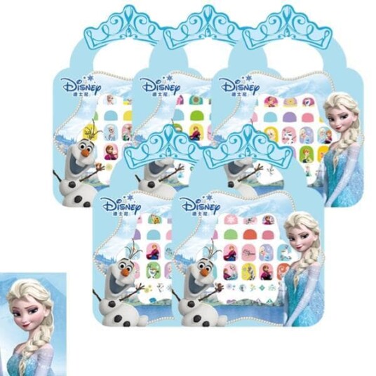 Spikerklistremerker Disney-prinsesser lager sminke Frozen elsa Spikerklistremerker Disney-prinsesser lager sminke Frozen elsa