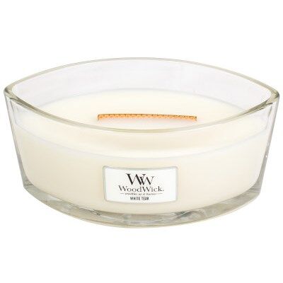 Woodwick White Teak Ellipse