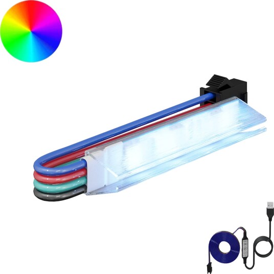 LED Stripe 12 pcs Svart og Hvit 1745 mm Kobber og plast LED Stripe 12 pcs Svart og Hvit 1745 mm Kobber og plast