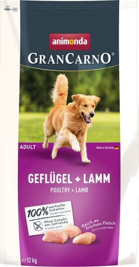 Animonda Grancarno Tørrfôr Adult Fjærfe + Lam 12 kg