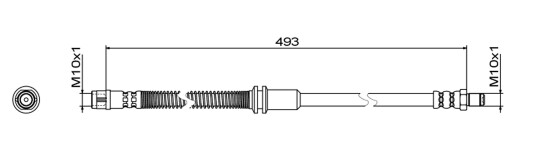 Bremseslange METZGER 4111482 Bremseslange METZGER 4111482