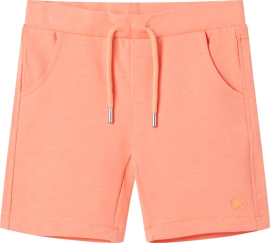 Barneshorts med snor neonoransje 128