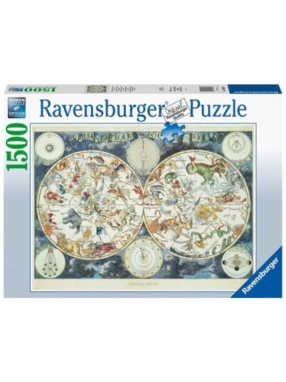 Ravensburger World Map Of Fantastic Beasts 1500p