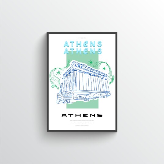 Athen Parthenon Plakat Athen Parthenon Plakat