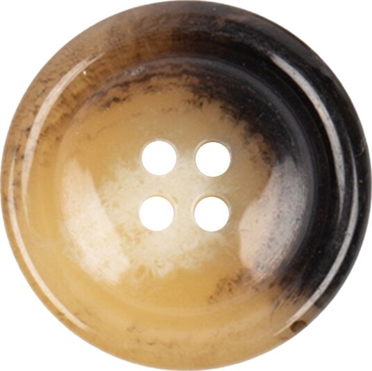 Drops Imitert Horn Knapp Brent 23 mm 707