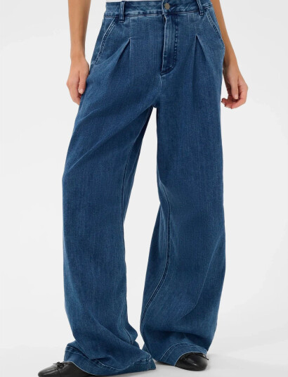 Kaffe Kalea Wide Jeans   Blue   38