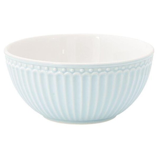 GreenGate  Alice frokostblanding skål 7x14 cm 45 cl pale blue