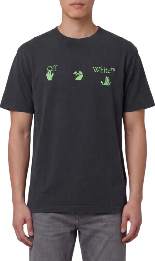 Off White Herre Topper Svart L,