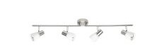 Brilliant Luca 35832/77 Loft-spotlights LED (RGB) E14 160 W Rustfrit stål Krom Hvid