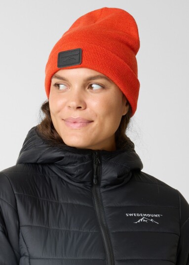 Swedemount Nordic Wool Beanie Orange/Black Onesize Luer Swedemount Nordic Wool Beanie Orange/Black Onesize Luer