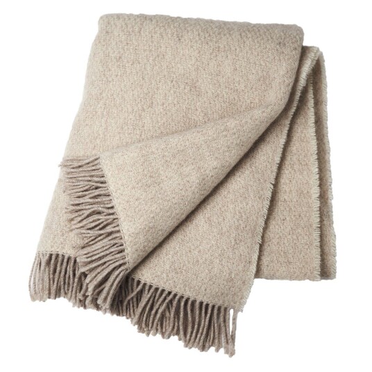 Scandi Living Sandstone ullpledd 130x180 cm Beige Scandi Living Sandstone ullpledd 130x180 cm Beige