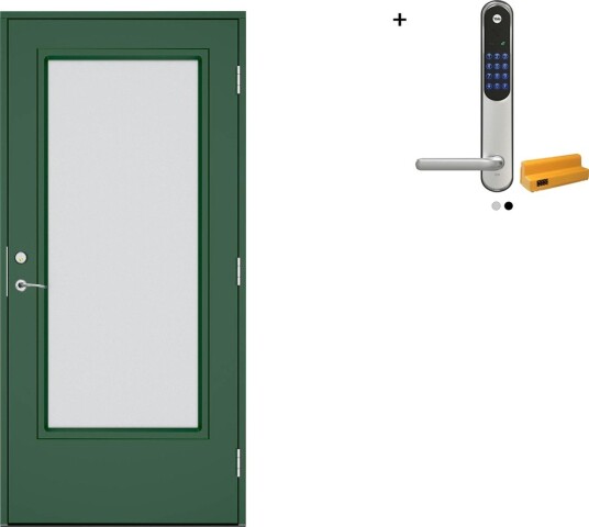 Ytterdør Swedoor Advance-Line Vision Lumina med Yale Entrus Ytterdør Swedoor Advance-Line Vision Lumina med Yale Entrus