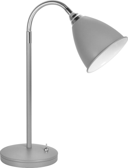 Smögen Bordlampe Med Bryter  Høyde 45 Cm  Grå