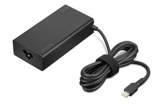Lenovo 100 W AC-adapter (USB Type-C) – strømforsyning. Laderen er