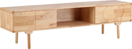 VIND Skärhamn mediabänk Natur 200 x 45 x 55 cm Natur VIND Skärhamn mediabänk Natur 200 x 45 x 55 cm Natur
