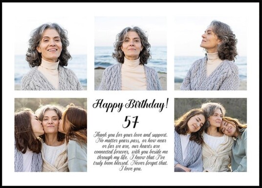 Happy Birthday Personal Plakat Plakat / 21x30cm Happy Birthday Personal Plakat Plakat / 21x30cm