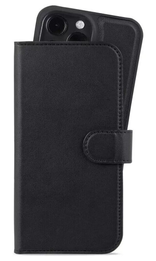 Holdit iPhone 15 Pro Wallet Case Magnet Plus - Flip Deksel - Black