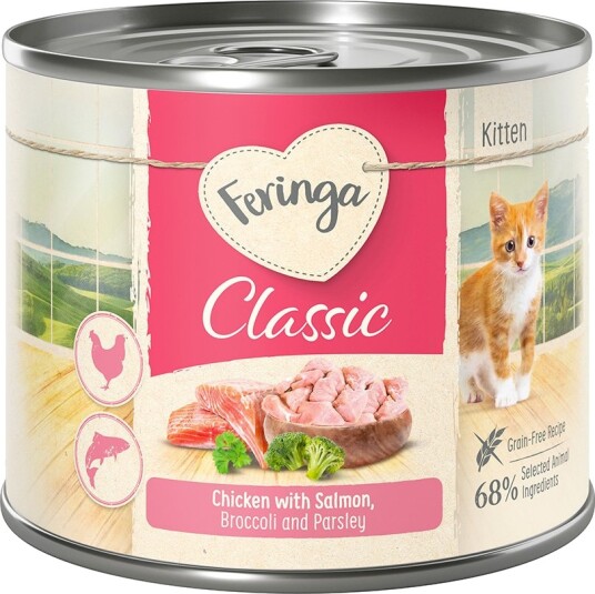 Feringa Meny Kitten Laks & Kylling 6 X 200 G