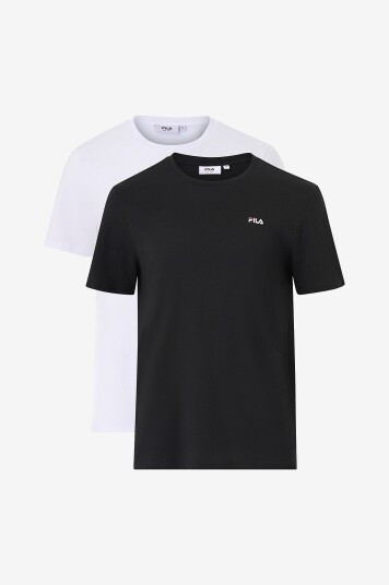 FILA - 2-Pk T-Shirts Brod Tee / Double Pack - Svart FILA - 2-Pk T-Shirts Brod Tee / Double Pack - Svart