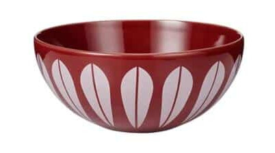 Lucie Kaas Lotus Skål 24 cm Red White Lucie Kaas Lotus Skål 24 cm Red White