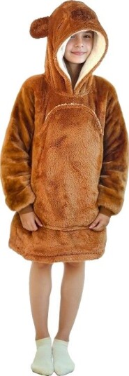 Noxxiez Oversized Hoodie Til Barn Opptil 160cm 7-14 År Capybara
